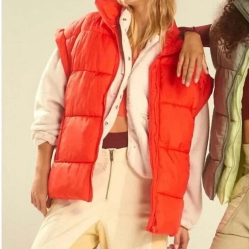 FP Movement by Free People Red Bubble Puffer Vest - Picture 10 of 12